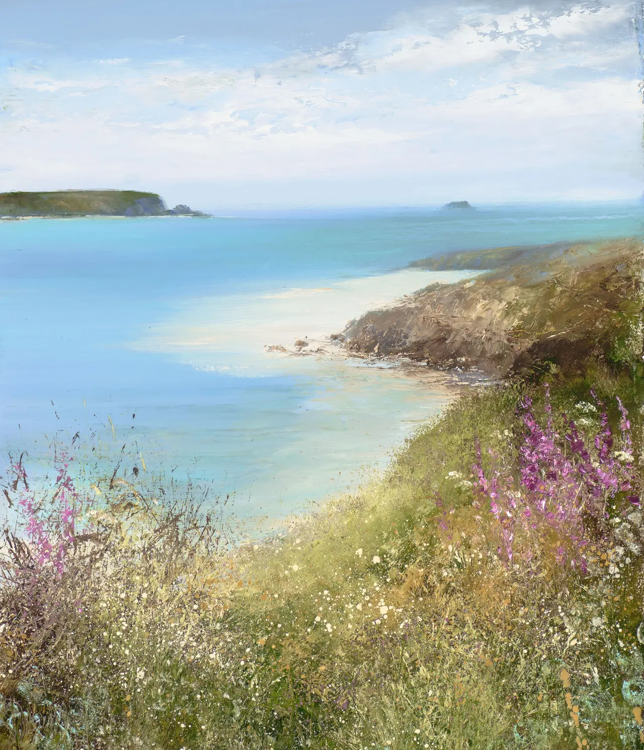Amanda Hoskin - summer flowers at rock, daymer bay 